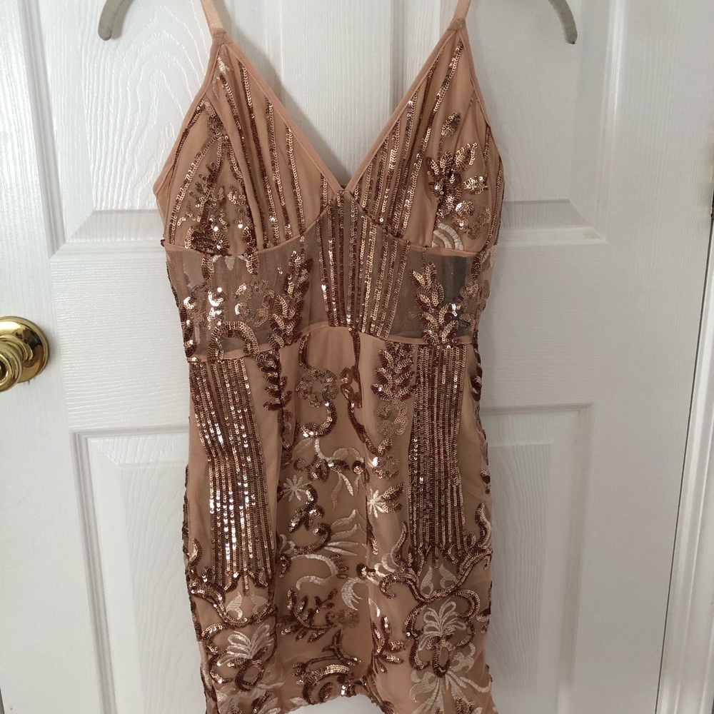 NWT PrettyLittleThing Sequin Bodycon Dress